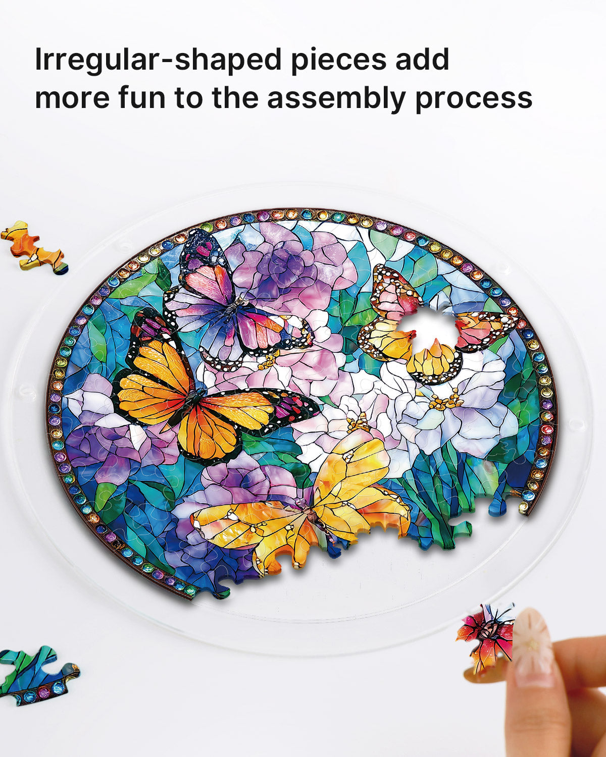 💥May Grand Sale|Up to 60% Off💥Butterflies in Bloom Light Suncatcher-Acrylic Window Art