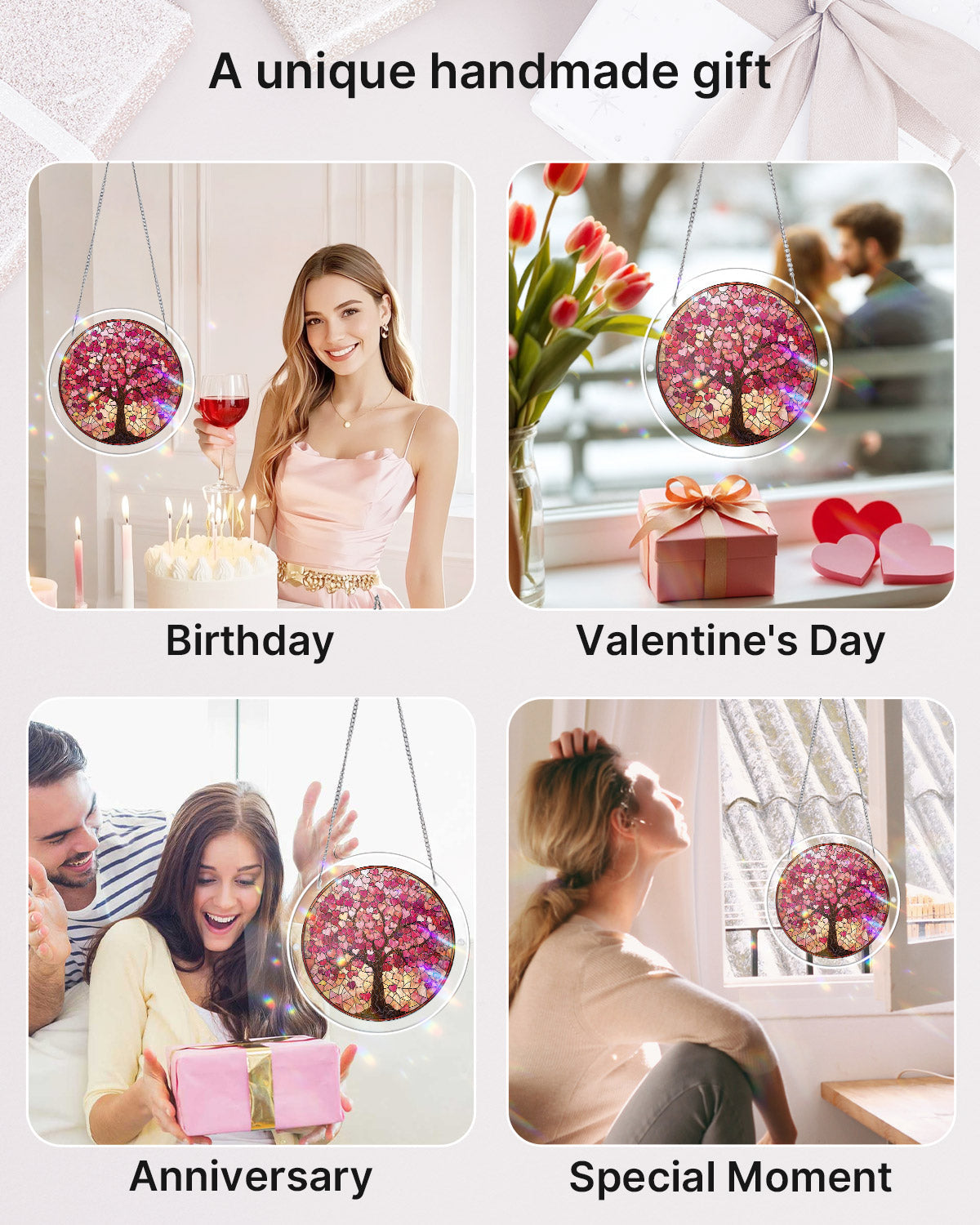 💥May Grand Sale|Up to 60% Off💥Branches of Love Light Suncatcher-Acrylic Window Art