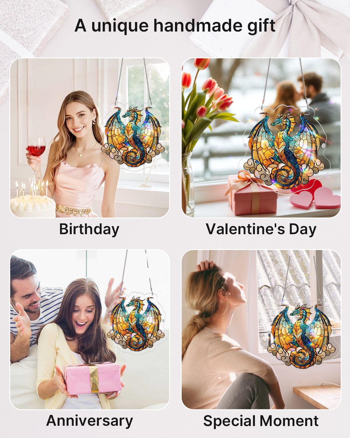 💥May Grand Sale|Up to 60% Off💥Oceanfire Dragon Light Suncatcher-Acrylic Window Art