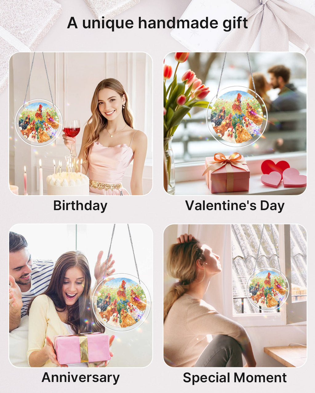 💥May Grand Sale|Up to 60% Off💥Morning in Bloom Light Suncatcher-Acrylic Window Art