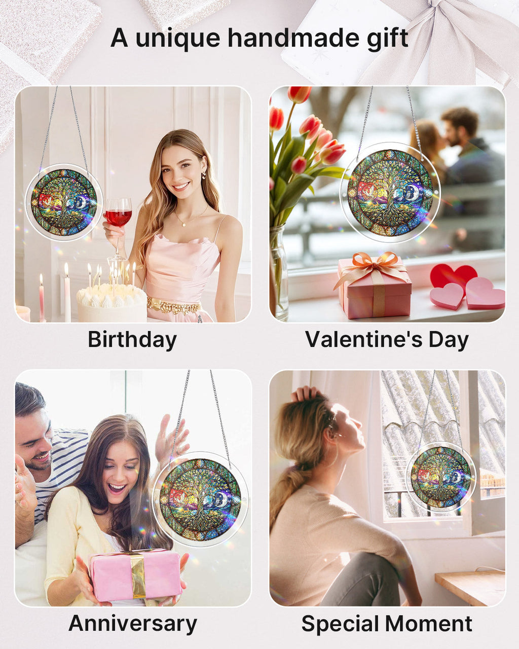 💥May Grand Sale|Up to 60% Off💥Tree of Day and Night Light Suncatcher-Acrylic Window Art