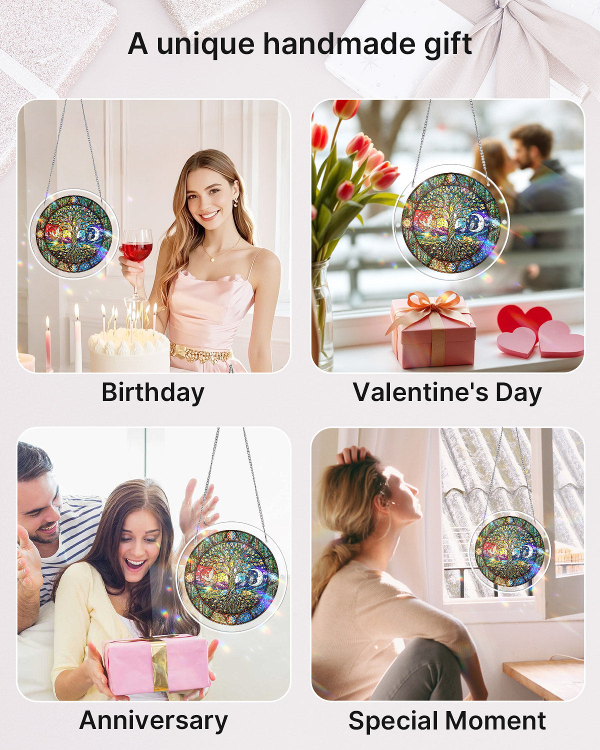 💥May Grand Sale|Up to 60% Off💥Tree of Day and Night Light Suncatcher-Acrylic Window Art