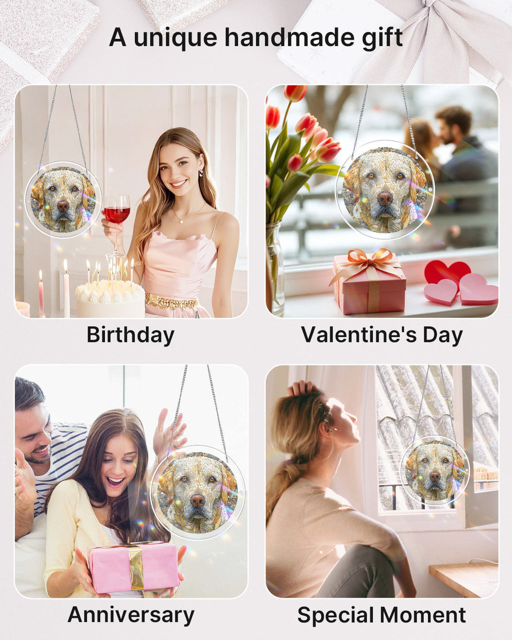 💥May Grand Sale|Up to 60% Off💥Stone Dog Light Suncatcher-Acrylic Window Art