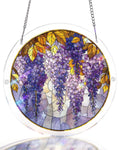 💥May Grand Sale|Up to 60% Off💥Acrylic Jigsaw Puzzle Suncatcher - Wisteria in Glasslight