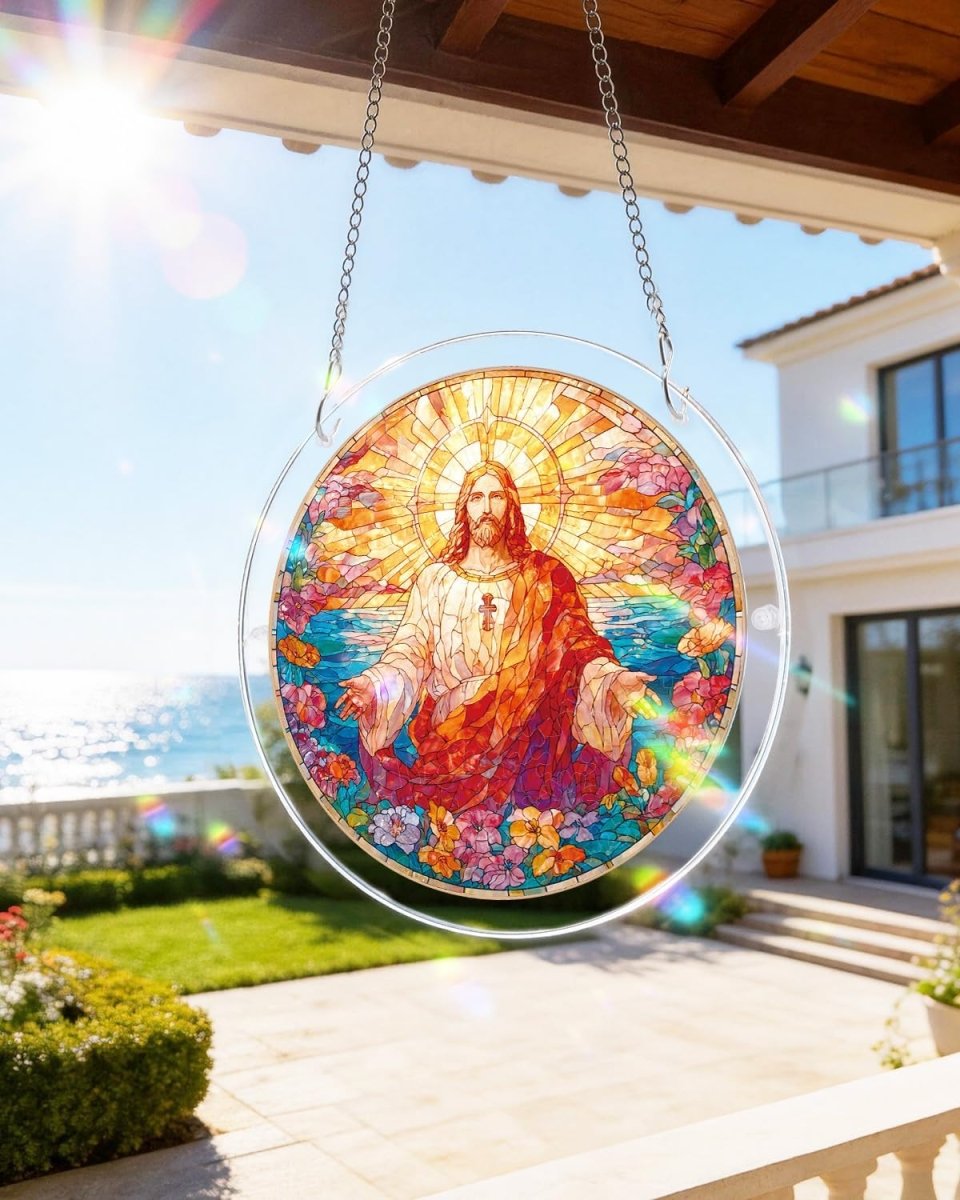 💥May Grand Sale|Up to 60% Off💥Acrylic Jigsaw Puzzle Suncatcher - Holy Light of Jesus