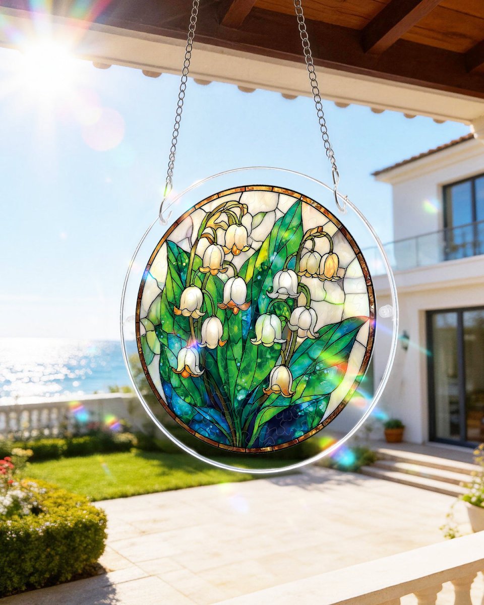 💥May Grand Sale|Up to 60% Off💥Acrylic Jigsaw Puzzle Suncatcher - Secret Lily Valley
