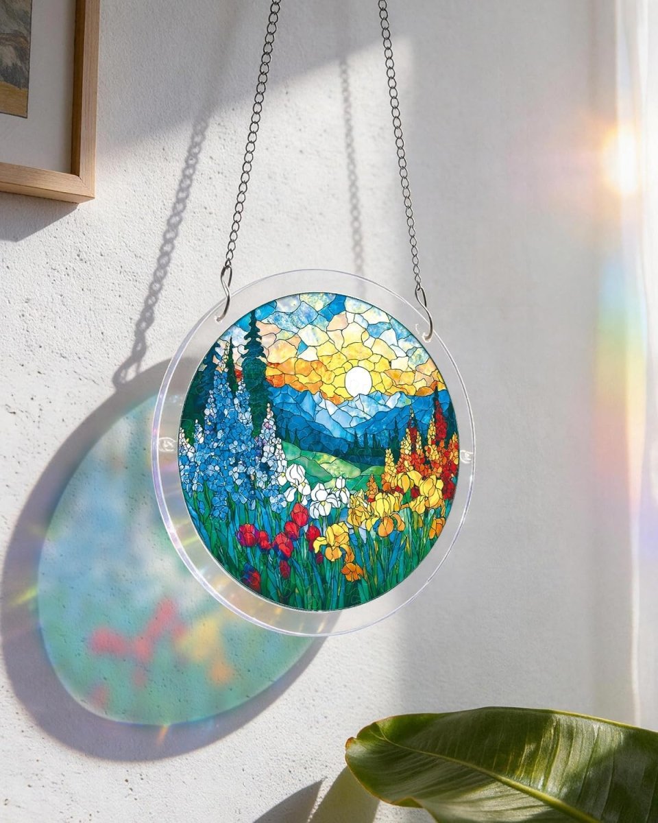 💥May Grand Sale|Up to 60% Off💥Acrylic Jigsaw Puzzle Suncatcher - Dawn Blossom Sea