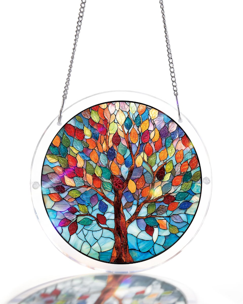 💥May Grand Sale|Up to 60% Off💥Acrylic Jigsaw Puzzle Suncatcher - Vivid Tree of Life
